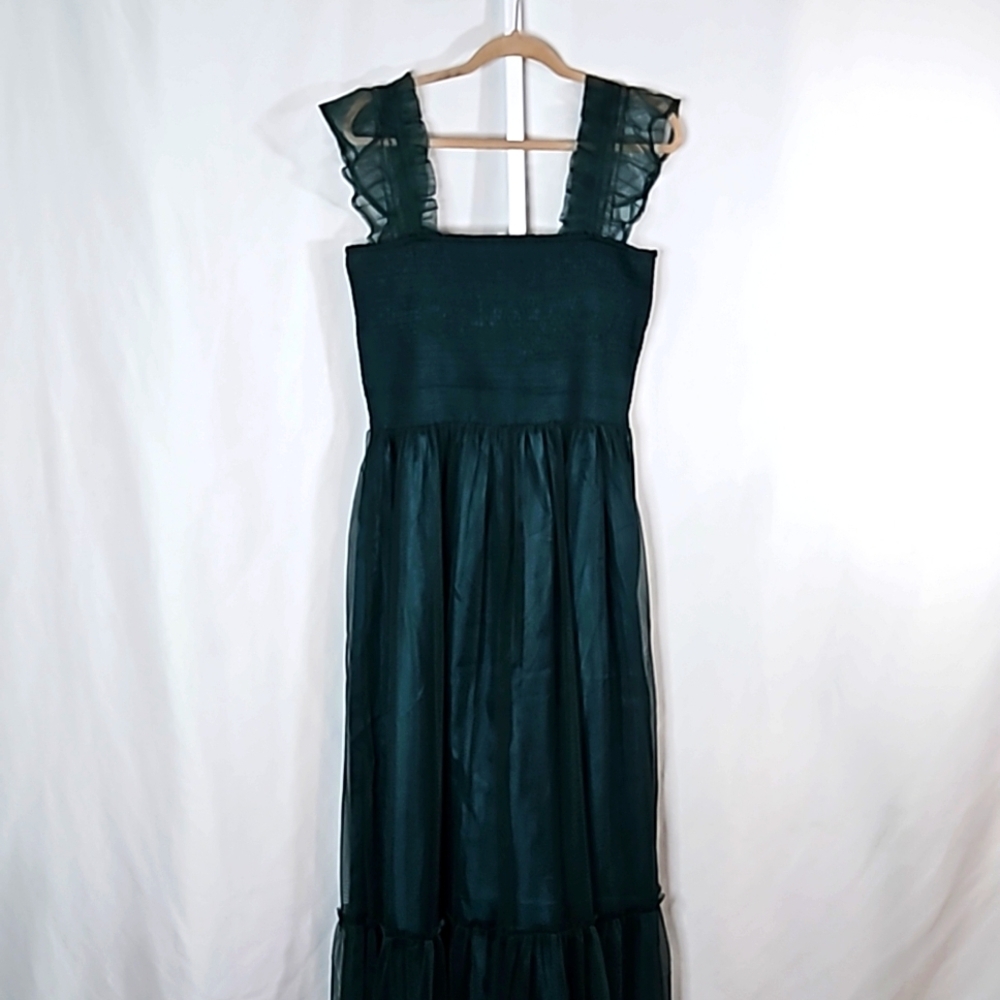 MELLODAY Green Ruffled Wedding Dress - Picture 8 of 8